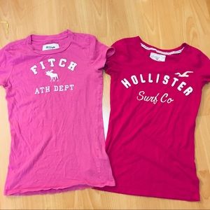 Bundle Hollister and Abercrombie Tshirts